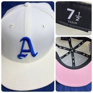 Philadelphia A’s New Era 59Fifty MLB World Series Fitted Hat Pink Undervisor